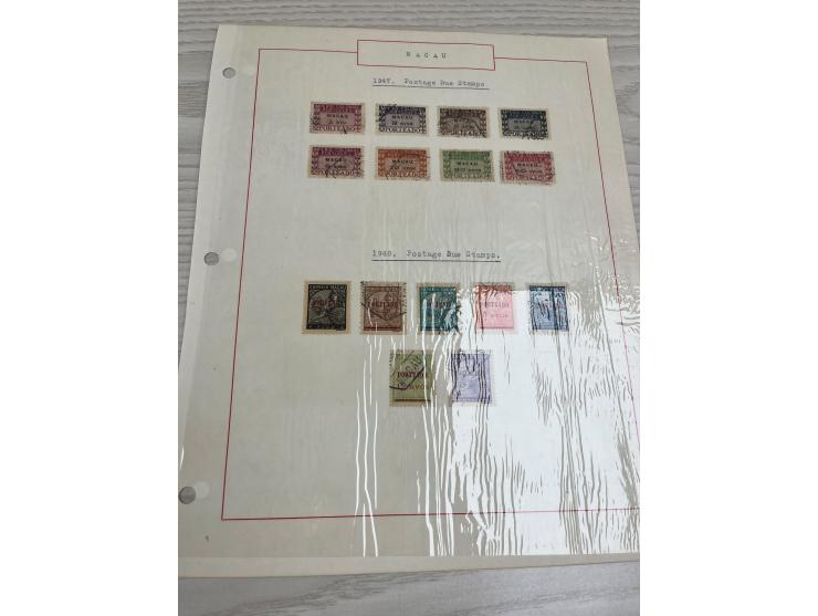 including many nice and early sets. Plus Angola and Portuguese India used stamps. Large quantity. Please view.